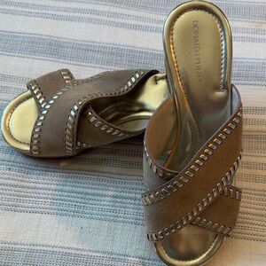 Donald J. Pliner Tan Women's Mules